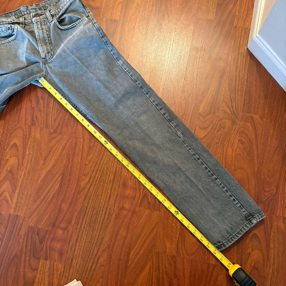 Vintage 80s Levis 505 Jeans Red Tab Batwing Gray Made in USA Size 28x30 Faded - Picture 10 of 10